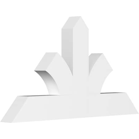 Ekena Millwork Richland Architectural Grade PVC Gable Bracket, 48"W x 26"H x 4"D x 6"F, 13/12 Pitch GBP048X26X0406RIC00